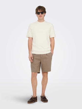 ONSWAKE LOOSE 0329 SHORTS FRML Erkek Kahverengi Şort - 22037261
