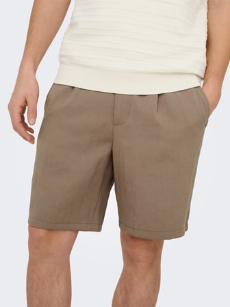 ONSWAKE LOOSE 0329 SHORTS FRML Erkek Kahverengi Şort - 22037261