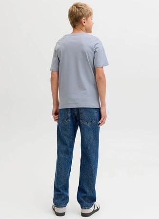 Jack & Jones Gri Erkek Çocuk Baskılı T-Shirt 12298349