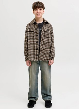 Jack & Jones Siyah Erkek Çocuk Baskılı T-Shirt 12298341