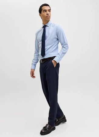 Jack & Jones Lacivert Erkek Chino Pantolon 12292100 JPSTOLLIE CONNOR CHINO