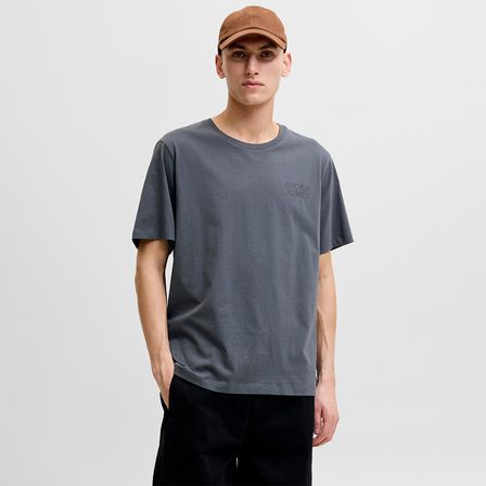 Jack&Jones Corp Logo Ss Erkek Gri Tişört