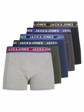 Jack Jones Lıver 5 Li Paket Erkek Boxer 12165348