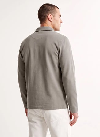 Jack & Jones Yeşil Erkek Rahat Gömlek 12299043 JJAXEL TWILL SWEAT OVERSHI