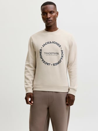 Jack Jones Benson Regular Fit Bisiklet Yaka Erkek Sweat 12298497
