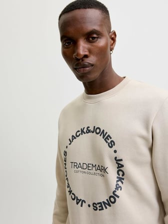 Jack Jones Benson Regular Fit Bisiklet Yaka Erkek Sweat 12298497