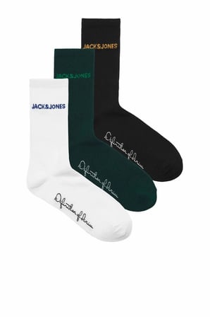 Jack Jones Bruno 3 Lü Paket Tenis  Erkek Çorap 12299303