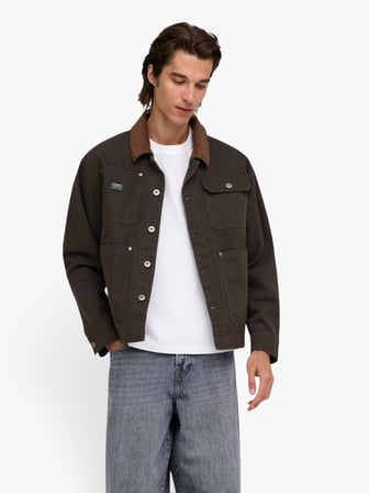 ONSRICKY COTTON JACKET OTW WW VD Erkek Siyah Mont - 22038706