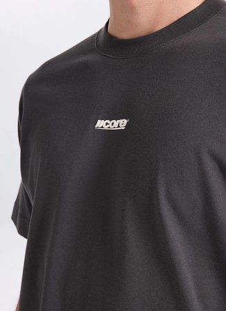 Jack & Jones Gri Erkek Comfort Fit Logo Baskılı T-Shirt 12298984 JCOCLUB PRINT TEE CREW