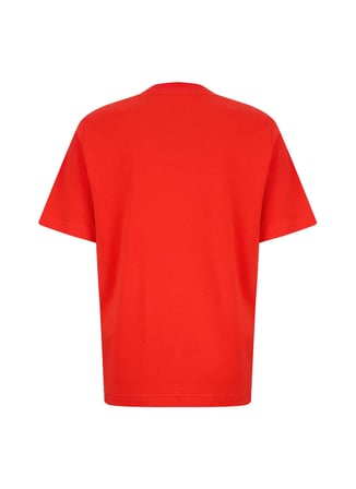 Jack & Jones Kırmızı Erkek Comfort Fit Logo Baskılı T-Shirt 12298984 JCOCLUB PRINT TEE CREW