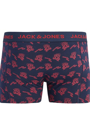 Jack & Jones JACLOGO Food Erkek Boxer 3'lü Paket Desenli Pamuklu Rahat 
