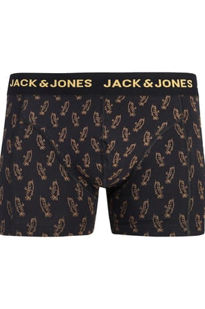 Jack & Jones JACLOGO Food Erkek Boxer 3'lü Paket Desenli Pamuklu Rahat 