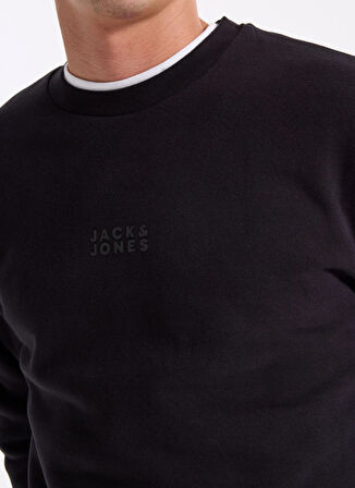 Jack & Jones Bisiklet Yaka Siyah Erkek Sweatshırt JORNEWPOINT SWEAT CREW NECK BAW25