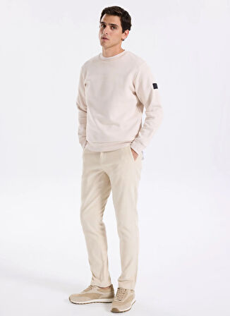 Jack & Jones Bisiklet Yaka Krem Erkek Sweatshırt JORNEWPOINT SWEAT CREW NECK BAW25