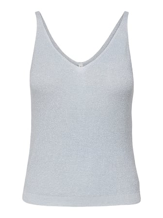 ONLSHINA SL GLITTER TOP KNT Kadın Mavi Bluz - 15322379