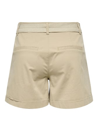 ONLAZELEA MW BELT CHINO SHORTS PNT Kadın Beyaz Şort - 15370625