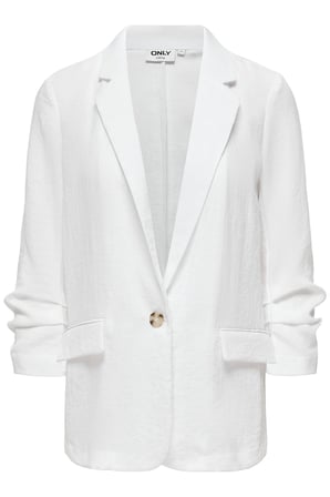 Only Onlita Regular Fit Kruvaze Yaka Blazer Ceket Bayan CEKET 15370275 BEYAZ