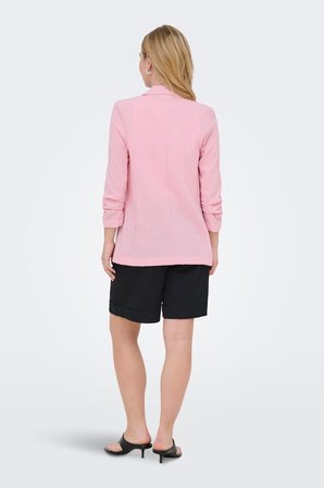 Only Onlita Regular Fit Kruvaze Yaka Blazer Ceket Bayan CEKET 15370275 PEMBE