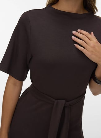 Vero Moda Kahverengi Kadın Elbise 10348698-191109 TCX