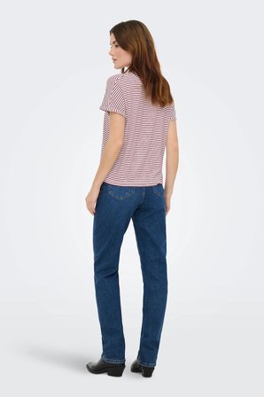JDY JDYSISSY Kadın Basic T-Shirt Kısa Kollu O-Neck T-Shirt 