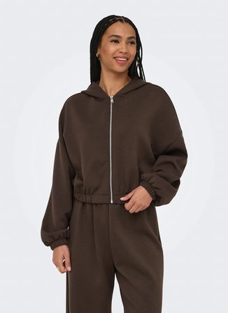 ONLY Kahverengi Kadın Sweatshirt 1534644919-1015 TCX