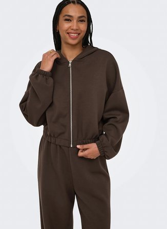 ONLY Kahverengi Kadın Sweatshirt 1534644919-1015 TCX