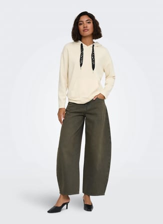 ONLY Ekru Kadın Sweatshirt 1537780913-0905 TCX