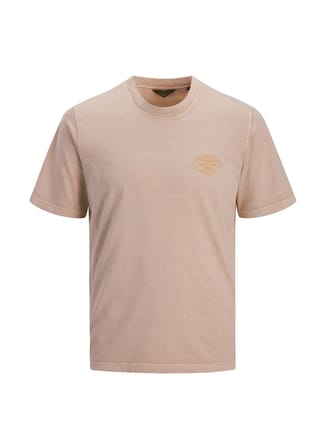 Jack & Jones Pembe Erkek Normal Logo Baskılı T-Shirt 12295132 JPRBLUFELIX SS TEE