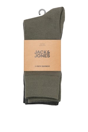 Jack & Jones Erkek Jaclouıs Marka Logolu 3'lü Çorap 12301513 Siyah
