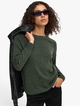 ONLRICA L/S PULLOVER KNT NOOS Kadın Gri Kazak - 3601186
