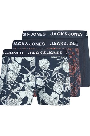 Jack & Jones JACABSTRACT Flower Erkek Boxer 3'lü Paket Desenli Rahat Pamuklu Günlük 