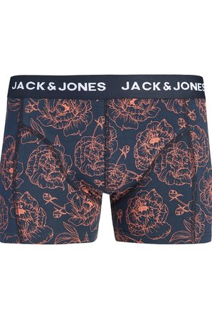 Jack & Jones JACABSTRACT Flower Erkek Boxer 3'lü Paket Desenli Rahat Pamuklu Günlük 