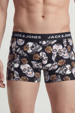 Jack & Jones Erkek Jacraul 3'lü Boxer 12301210 Siyah