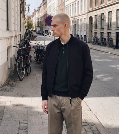 Jack & Jones Erkek JPRBLAJOSH BOMBER SİYAH CEKET - 12301234