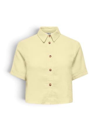 ONLTHYRA SS SHORT SHIRT CS WVN Kadın Sarı Şort - 15373601
