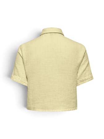 ONLTHYRA SS SHORT SHIRT CS WVN Kadın Sarı Şort - 15373601
