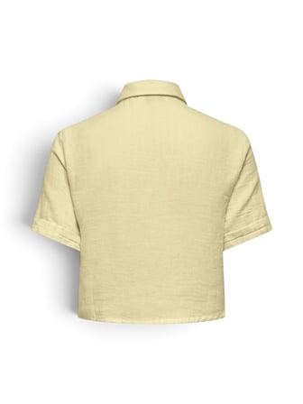 ONLTHYRA SS SHORT SHIRT CS WVN Kadın Sarı Şort - 15373601