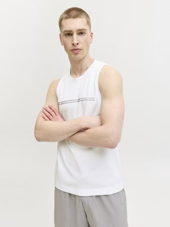 Jack Jones Fusıon Chest Brand Regular Fit Erkek Atlet 12295005