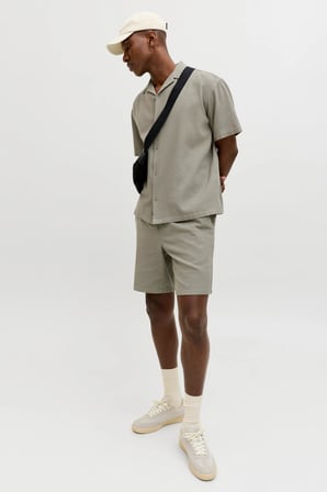 Jack & Jones JPSTJAIDEN Waffle Dokulu Erkek Şort 