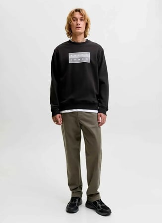 Jack & Jones Haki Erkek Rahat Chino Pantolon 12303011  -JPSTKANE VANCE JOGGER