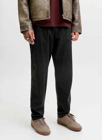 Jack & Jones Siyah Erkek Rahat Chino Pantolon 12303011  -JPSTKANE VANCE JOGGER