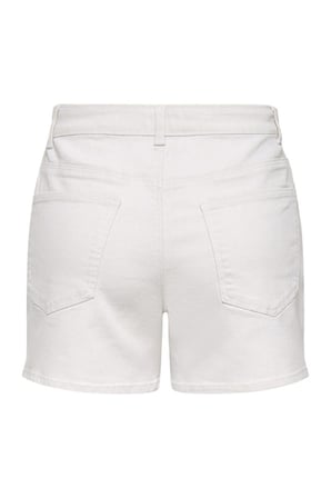 Only Onlphine Pamuklu Regular Fit Kot Short Bayan SHORT 15372986 BEYAZ