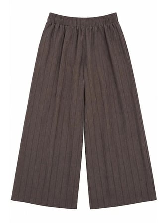 ONLMIKA WIDE LOOSE STRIPE PANT JRS Kadın Gri Pantolon - 15375289