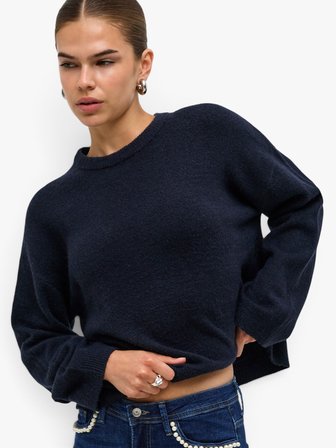 ONLSIMONI L/S O-NECK PULLOVER KNT NOOS  Mavi Kazak - 15368976
