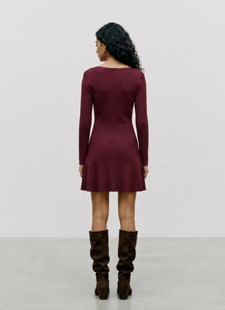 Vero Moda Elbise, L, Bordo