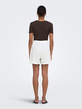 ONLSWAR THYRA PULL UP SHORTS WVN Kadın Beyaz Şort - 15378514