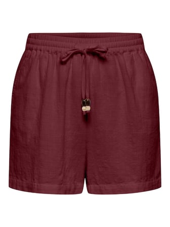 ONLSWAR THYRA PULL UP SHORTS WVN Kadın Kırmızı Şort - 15378514