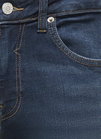 Only & Sons Lacivert Erkek Taşlamalı Denim Pantolon 22038482 ONSWEFT JAX DB 8482 TAI