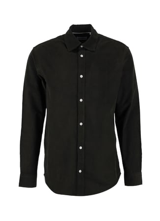 Jack & Jones Siyah Erkek Gömlek 12298525 JJEFIELD CORD SHIRT LS SN