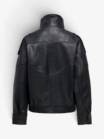 ONLVANI L/S FAUX LEATHER JACKET PNT Kadın Siyah Mont - 15380880